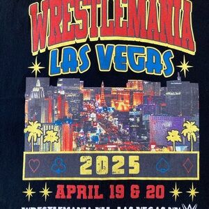 NWOT WrestleMania 41 Las Vegas 2025 Graphic Tee